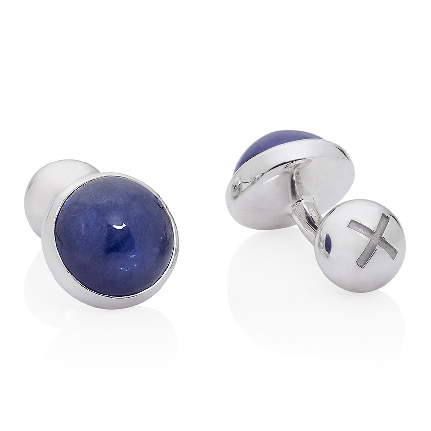 cabochon_tanzanite_cufflinks